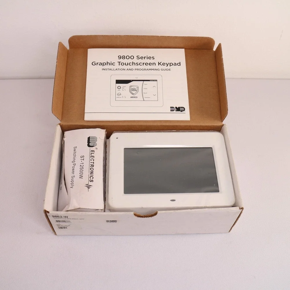 DMP 9800 Series 9862-W Graphic Touchscreen Keypad Open Box White Wireless